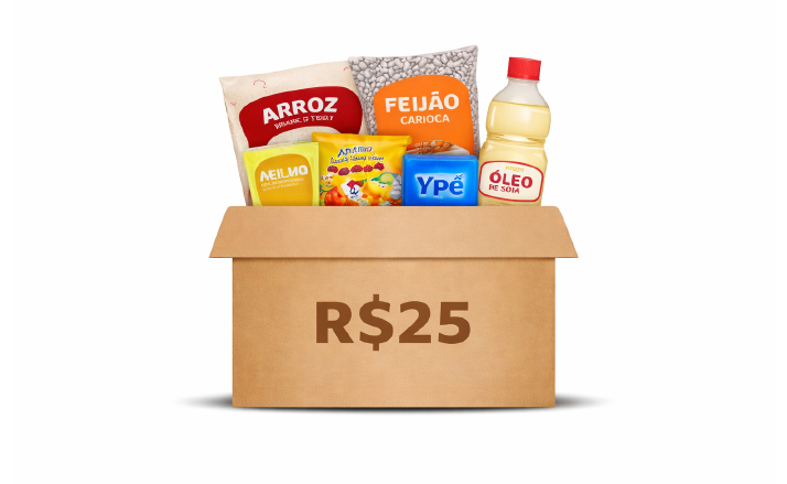 Cesta de R$ 25