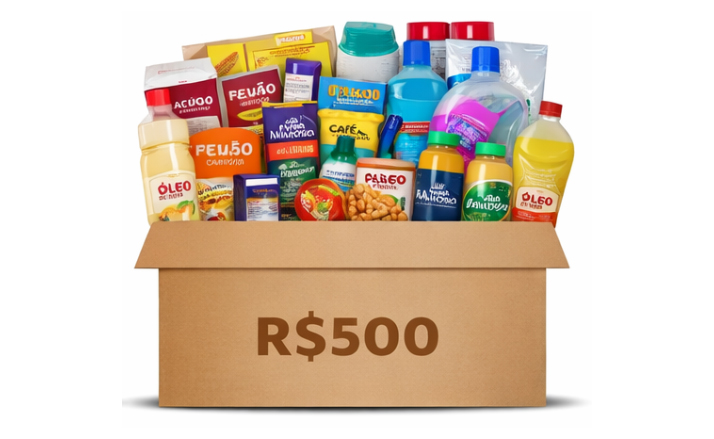 Cesta de R$ 500